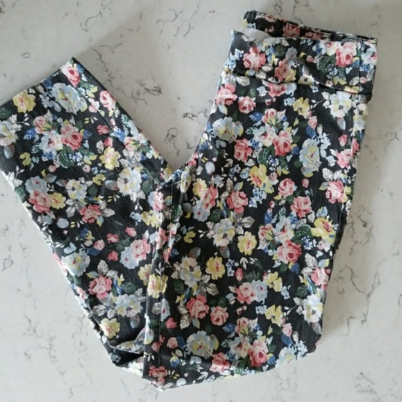 margaret Pants - Floral ankle pants